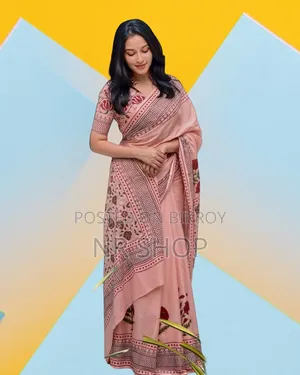 ✨ এক্সক্লুসিভ পারশা শাড়ি (ম্যাচিং ব্লাউজ পিসসহ)