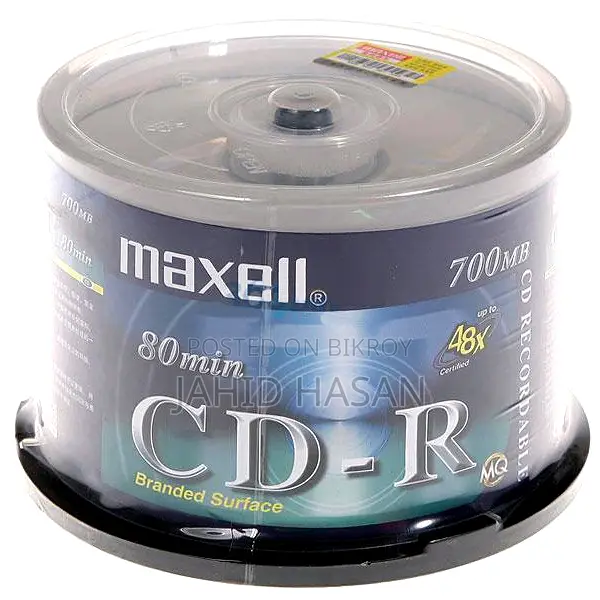 CD-R Blank Disc 700MB 80Min CD R for Burning Disc Box 50pcs Spindle