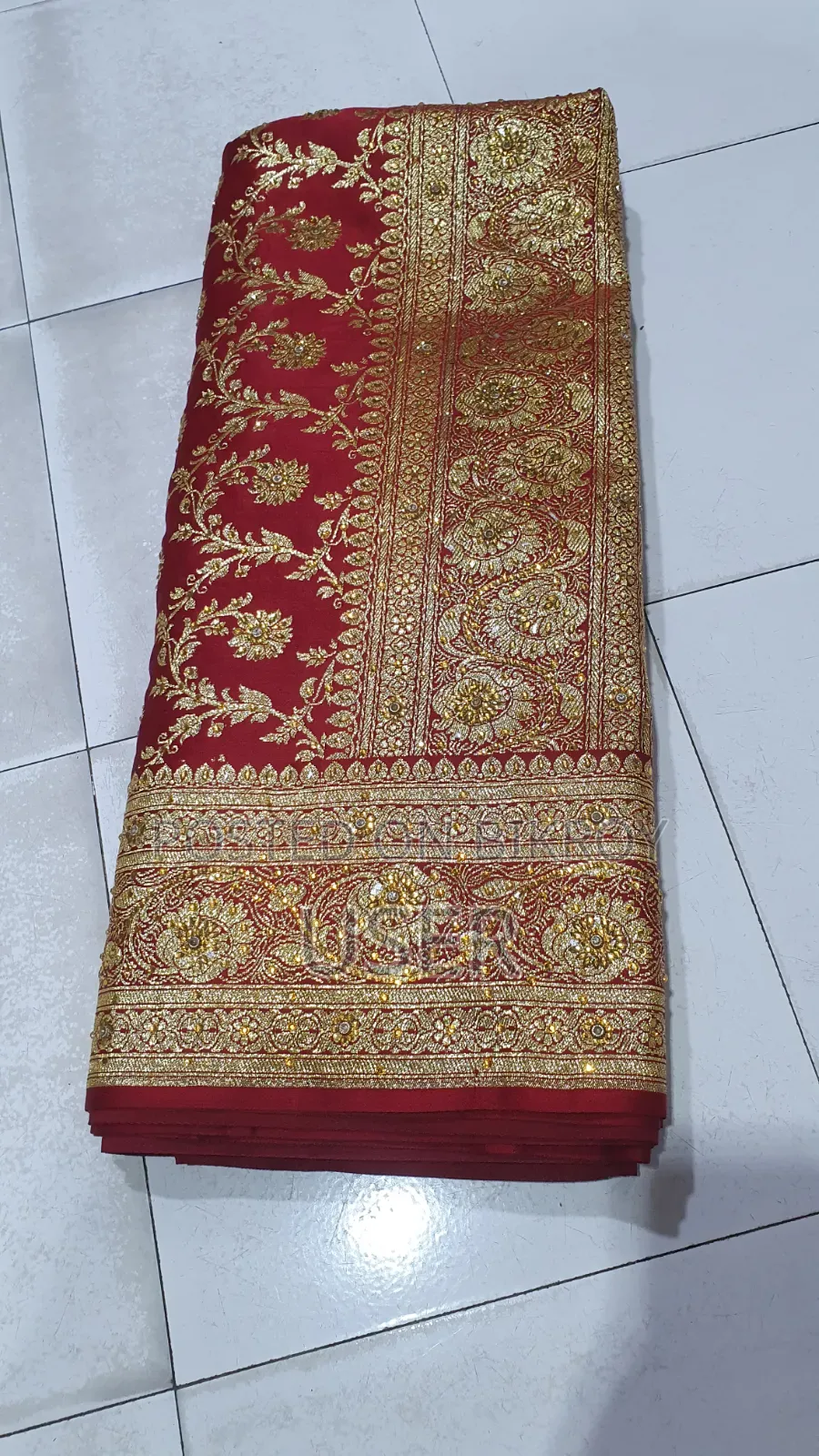 Pure Silk Banarasi Katan Saree. Used only once
