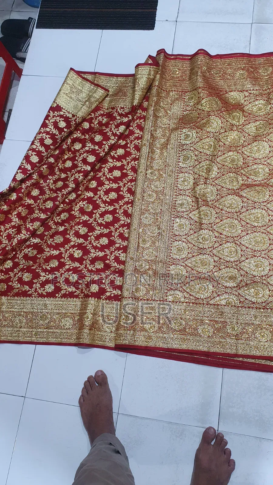 Pure Silk Banarasi Katan Saree. Used only once