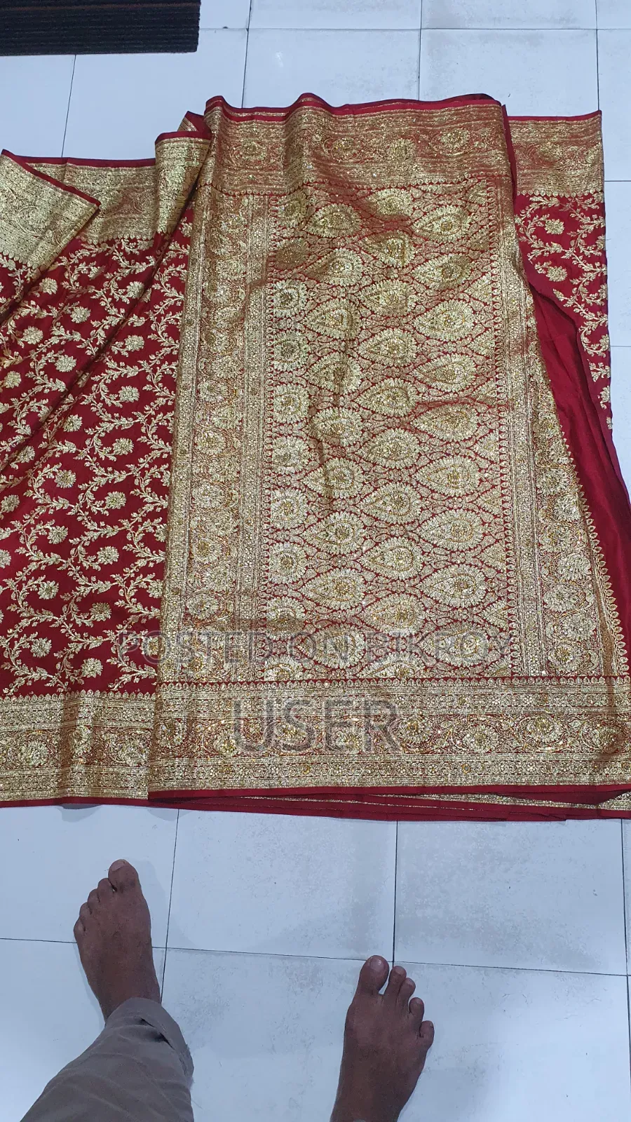Pure Silk Banarasi Katan Saree. Used only once