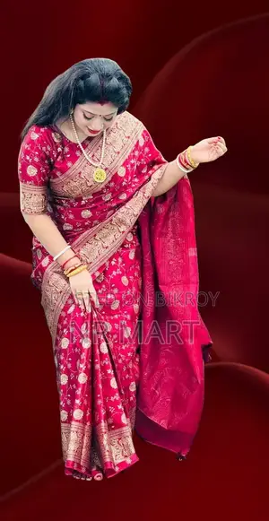  লাক্সারি জাপানি সিল্ক শাড়ি (ম্যাচিং ব্লাউজ পিসসহ)