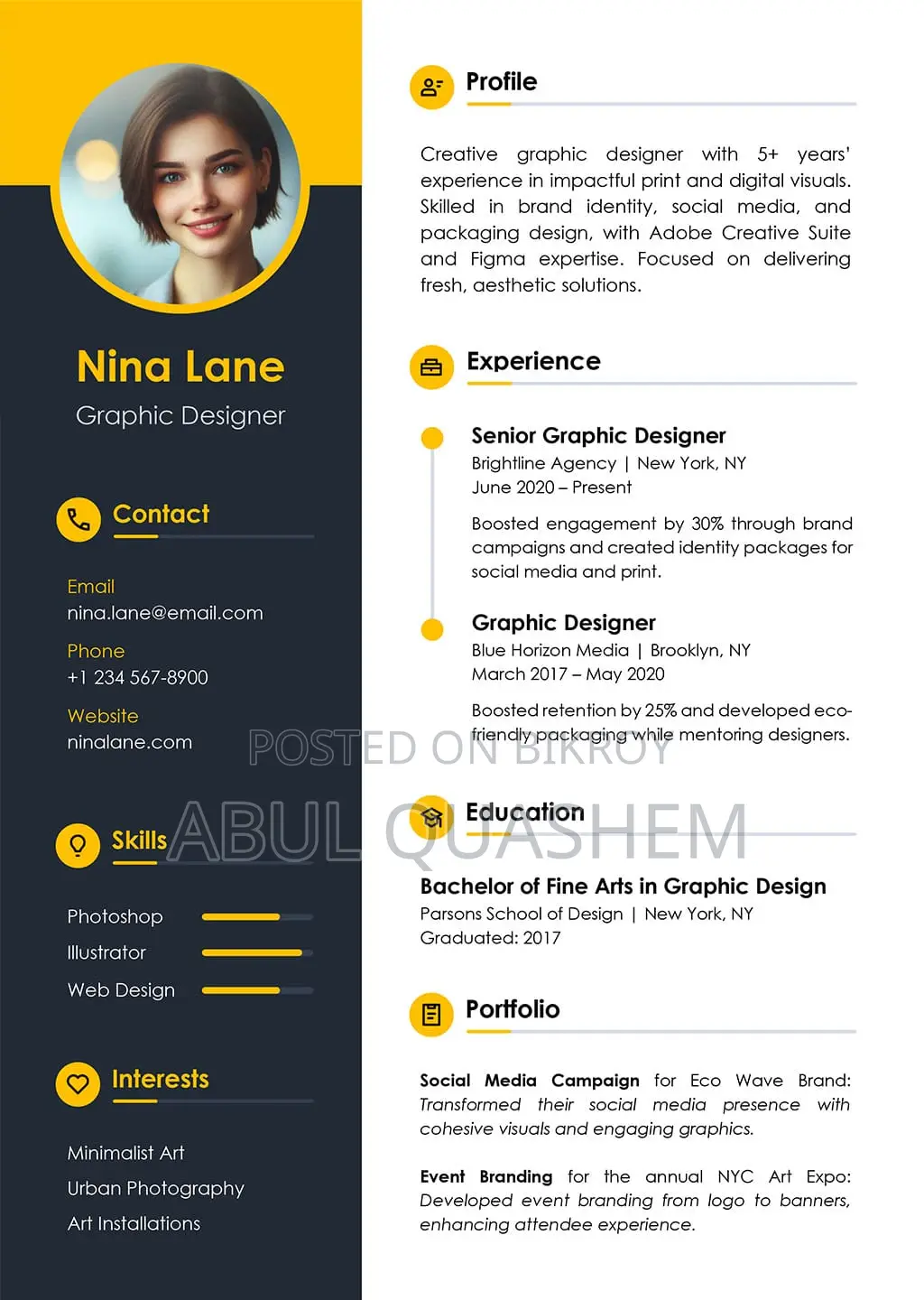 Europass, Professional and Customized CV