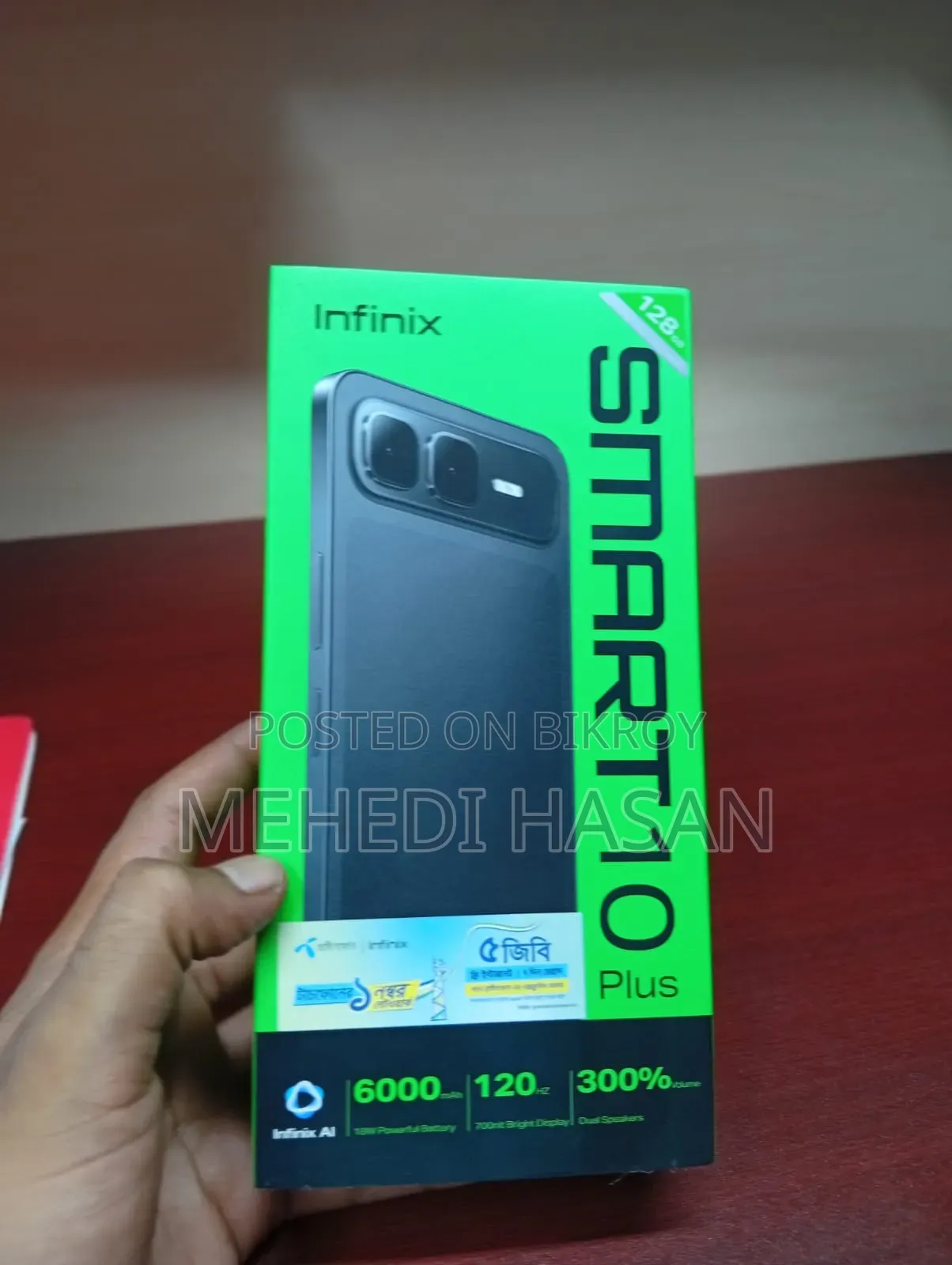 New Infinix Smart 10 Plus 128 GB Silver