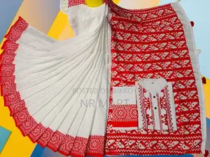 Premium Saree-Panjabi Couple Set for Puja Festival (With Blouse Piece)