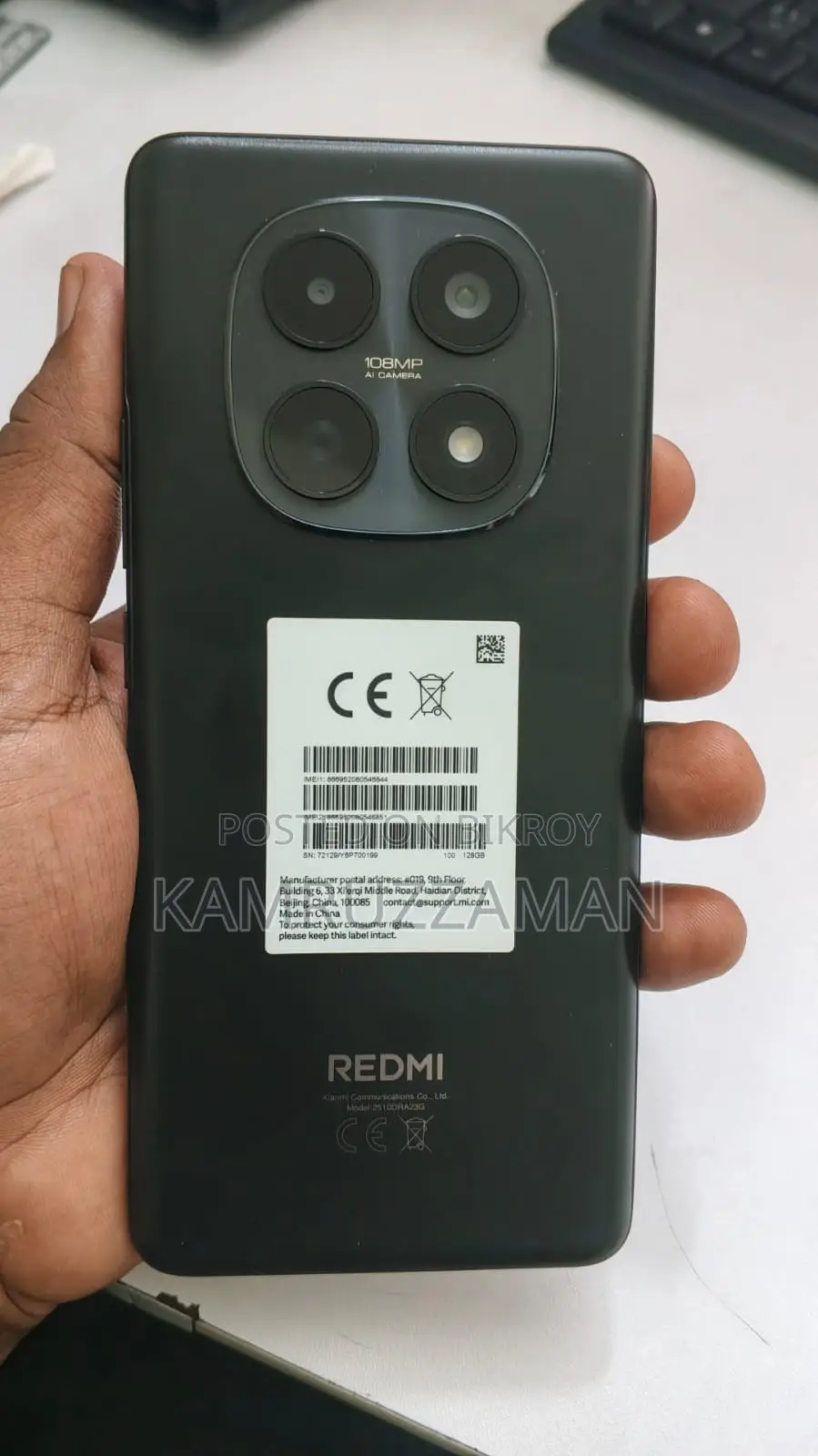 Xiaomi Redmi Note 15 128 GB Black