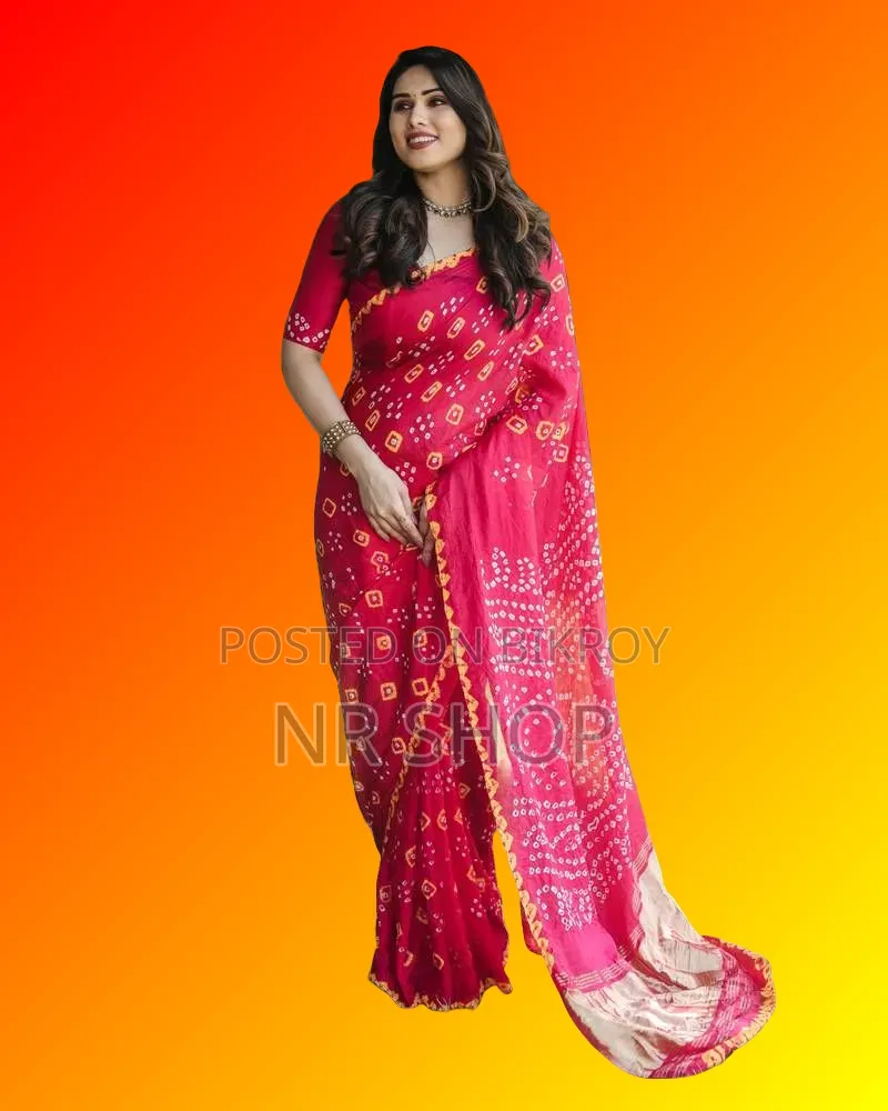 Premium Chanduri Silk Digital Print Saree