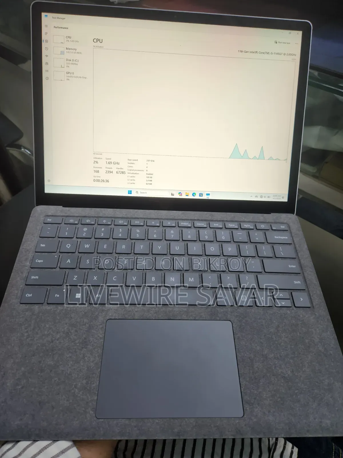 Laptop Microsoft Surface Laptop 4 8GB Intel Core I5 SSD 256GB