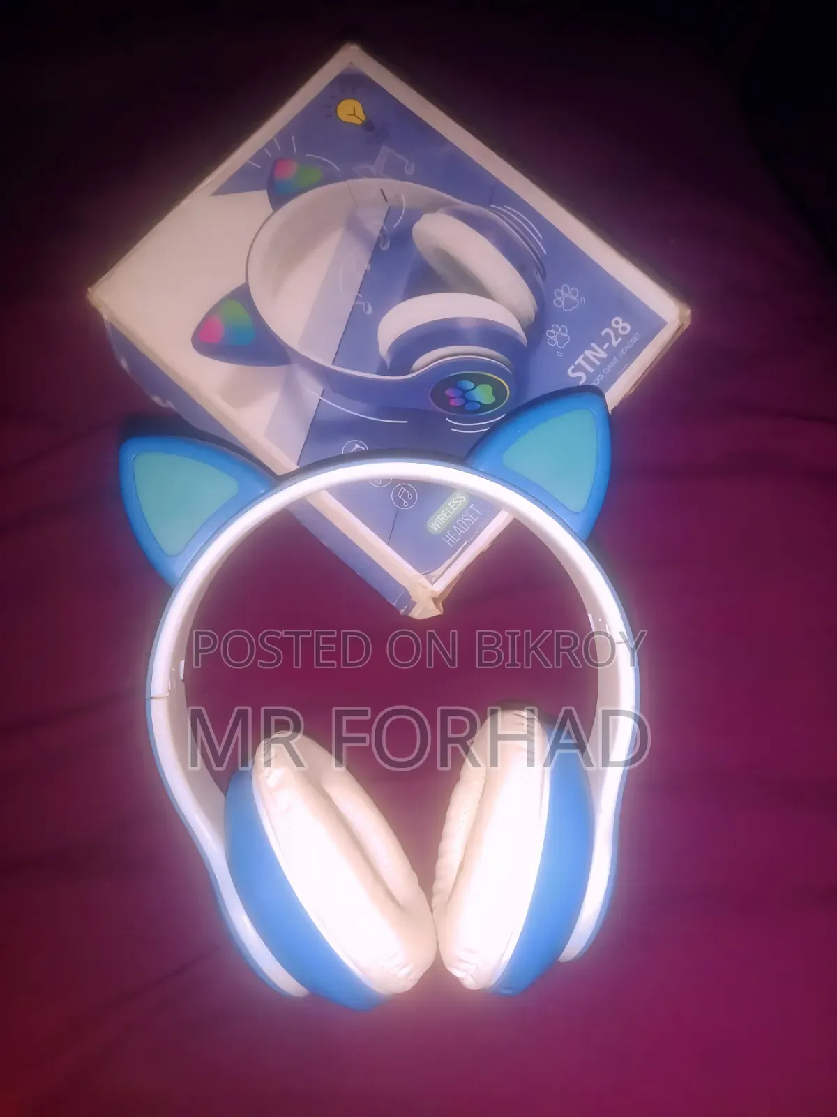 Girls Headphone Cat Design