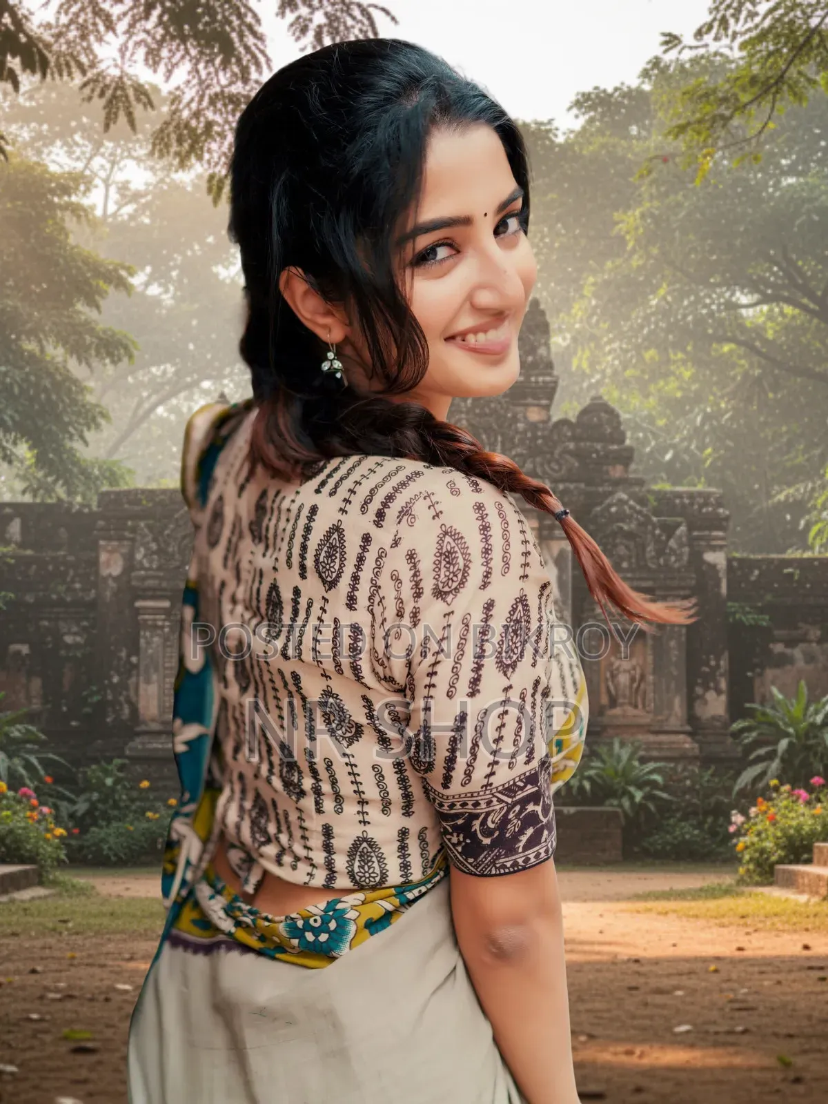ডিজিটাল এলিগেন্স চান্দুরি সিল্ক শাড়ি