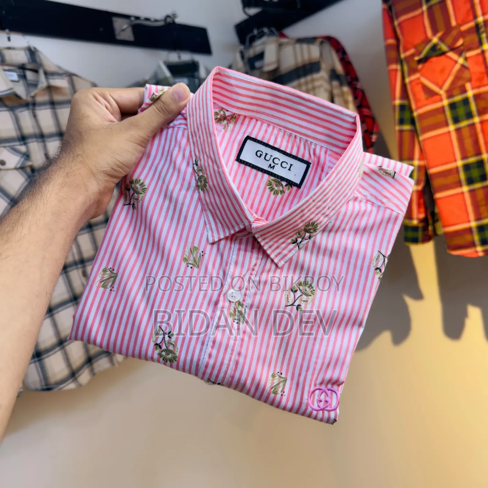 Cotton Print Old Money Full Sleeve Shirt