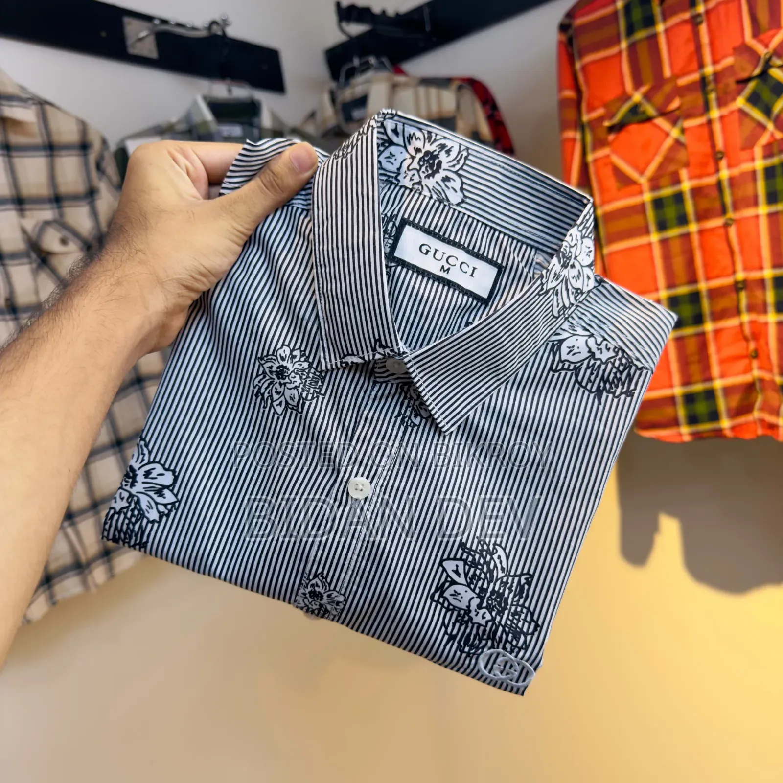 Cotton Print Old Money Full Sleeve Shirt