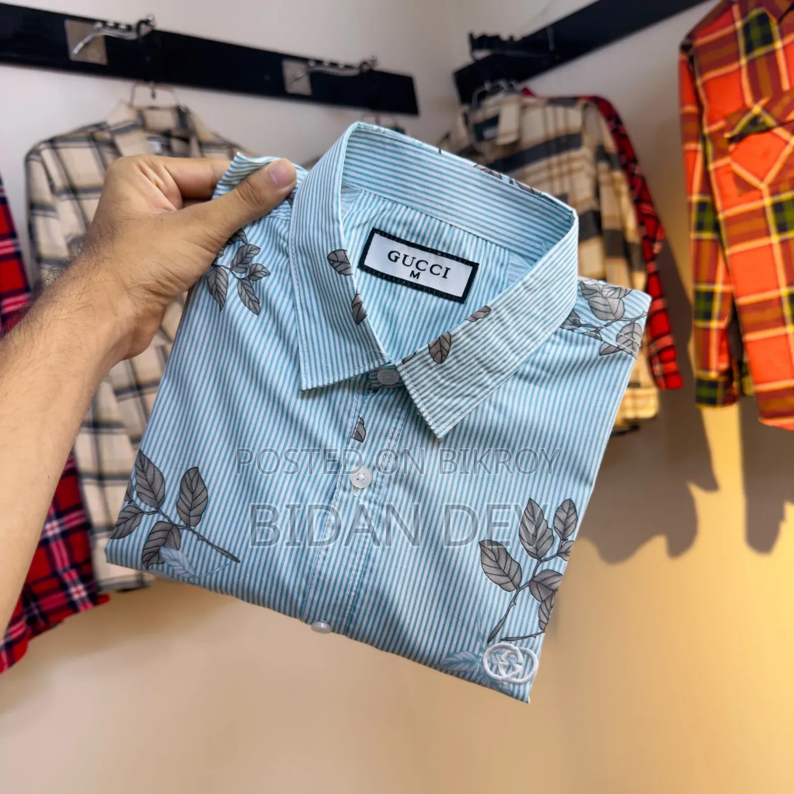 Cotton Print Old Money Full Sleeve Shirt