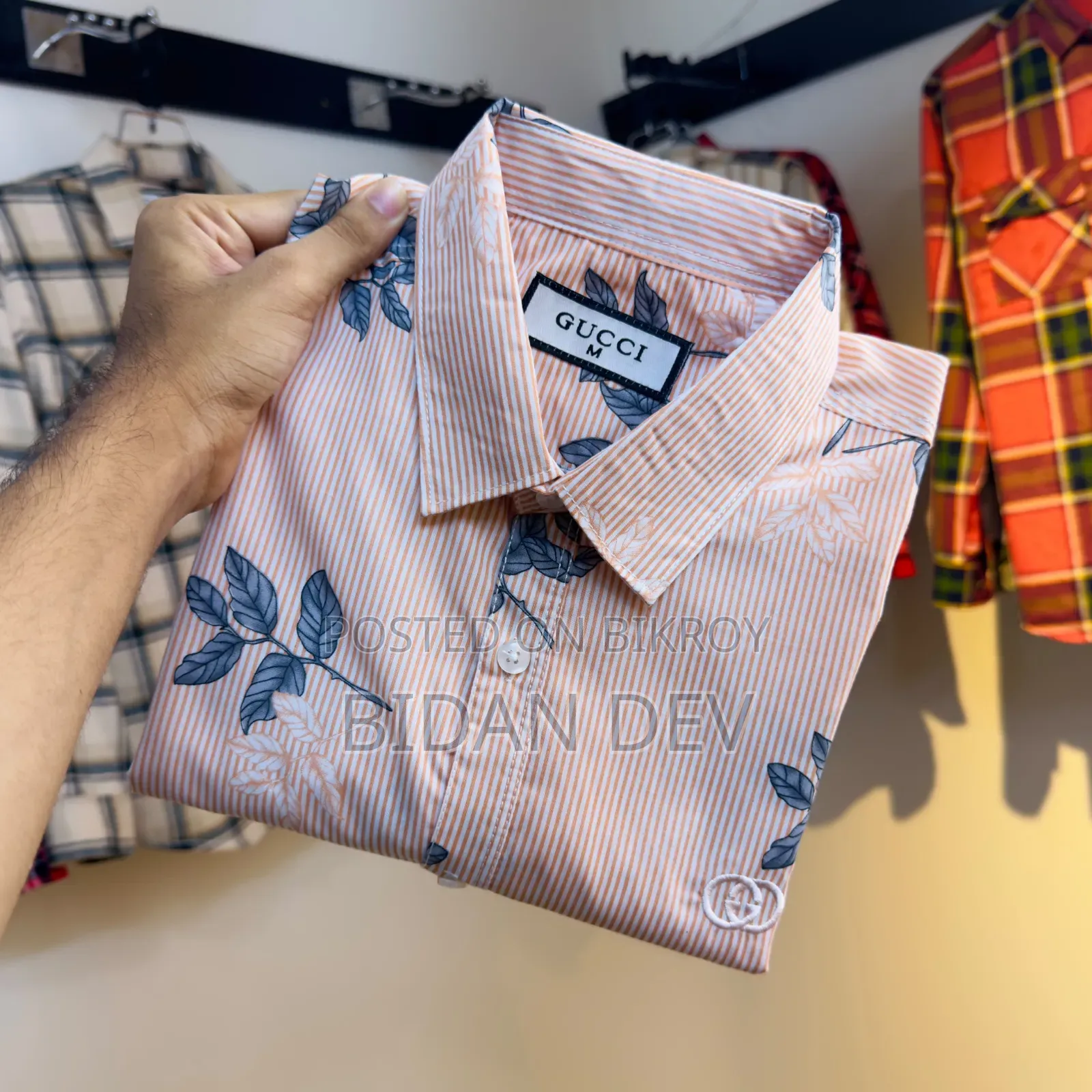 Cotton Print Old Money Full Sleeve Shirt