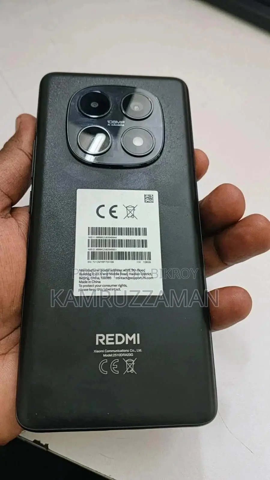 Xiaomi Redmi Note 15 128 GB Black