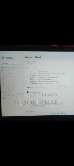Laptop HP 15S 8GB Intel Core i5 HDD+SSD 500GB