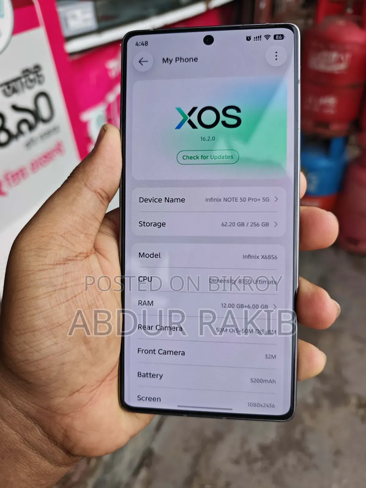 Infinix Note 50 Pro+ 256 GB Gray
