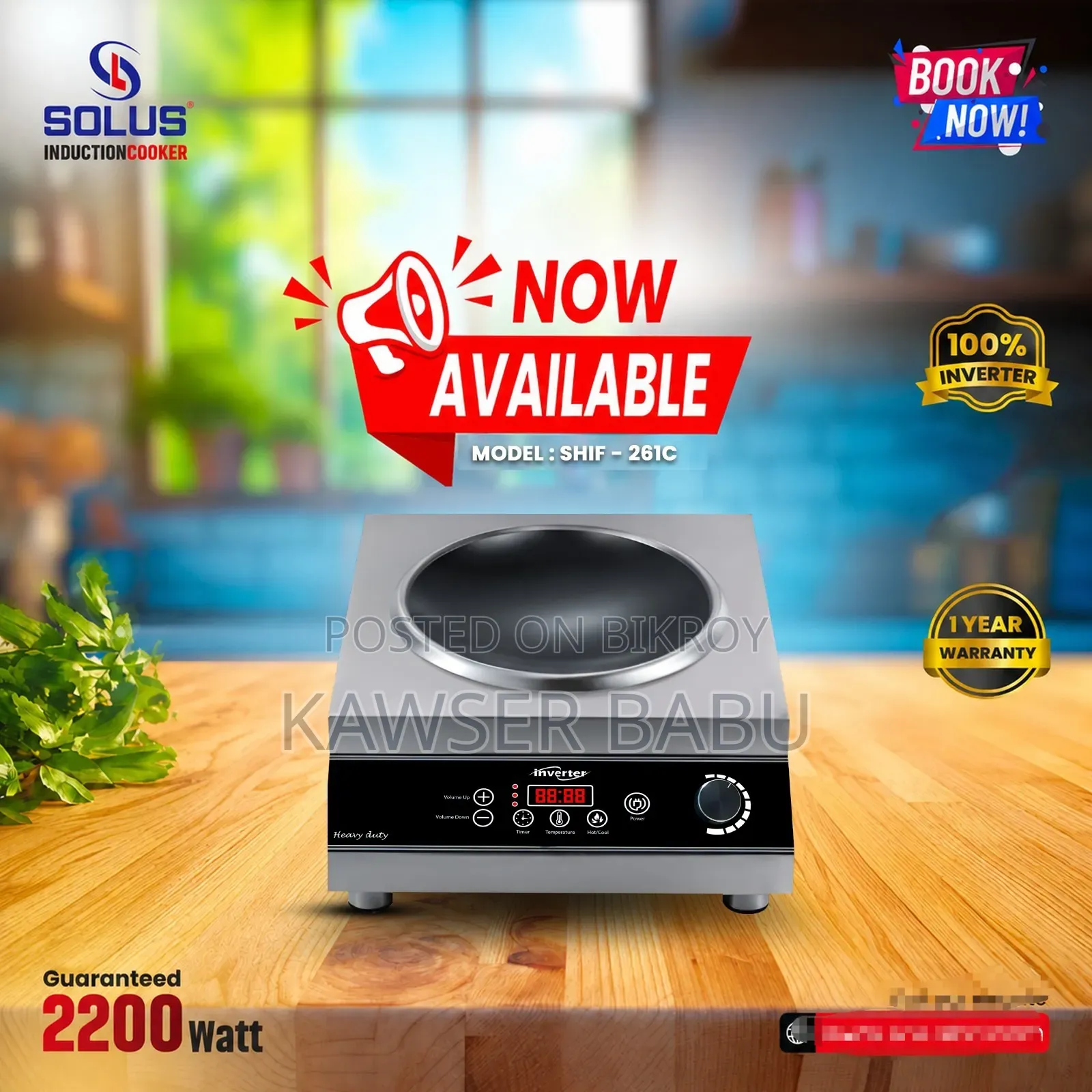 Electric Infrared Induction Cooker