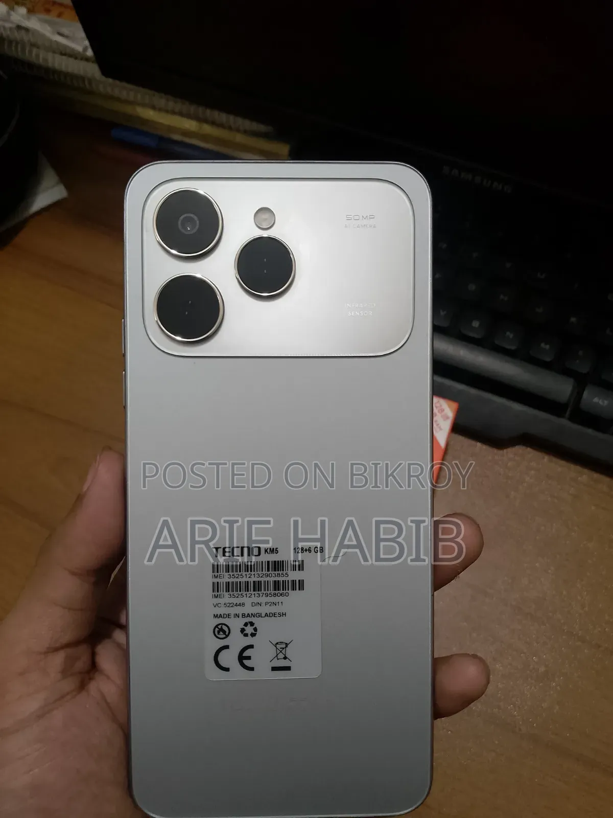 Tecno Spark 40 128 GB Silver