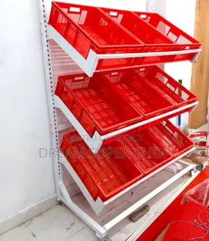 সবজি ডিসপ্লে র‍্যাক – প্রিমিয়াম ৯ বাস্কেট সুপার শপ ডিসপ্লে সিস্টেম