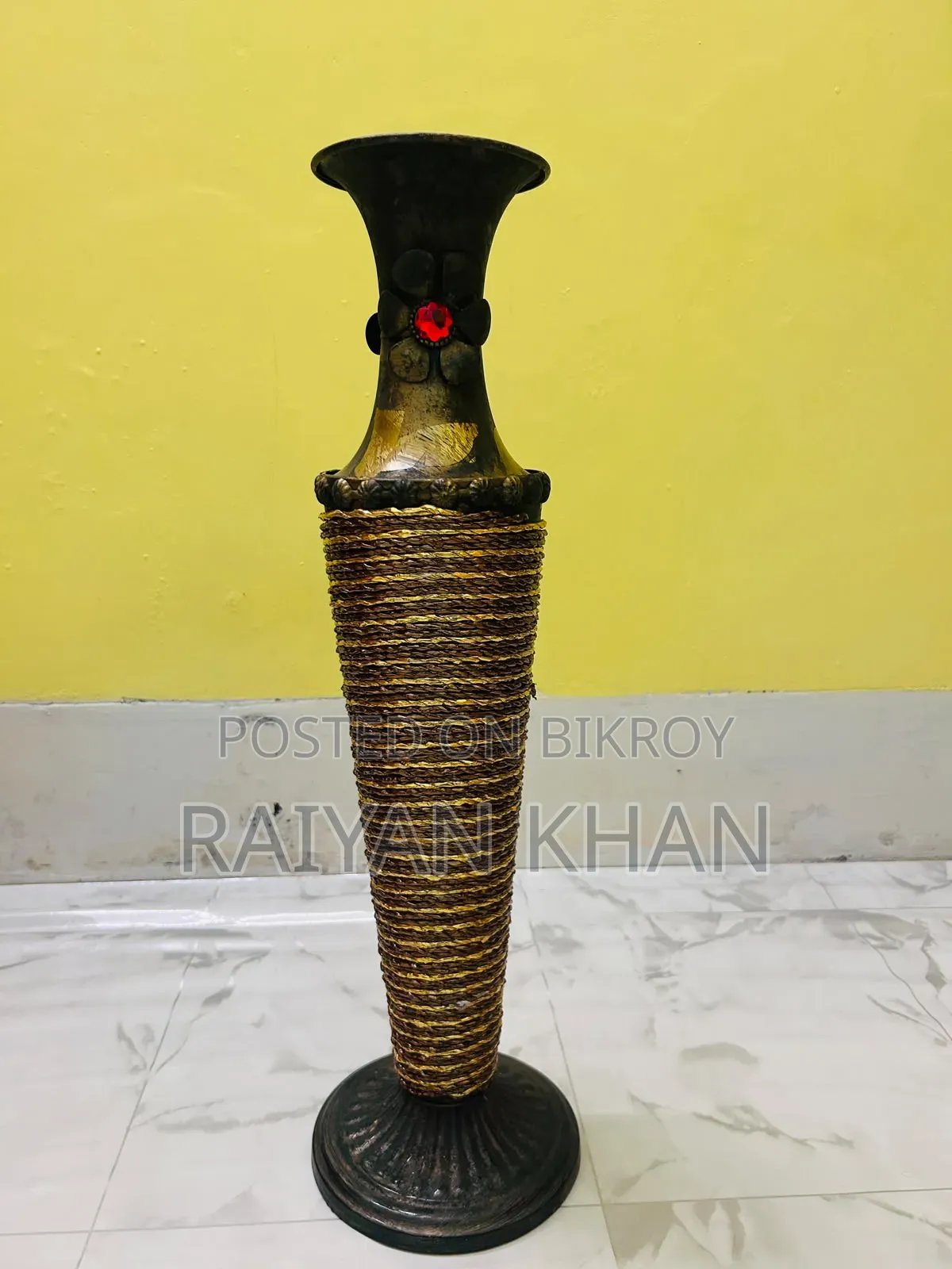 Handcrafted Floor Flower Vase