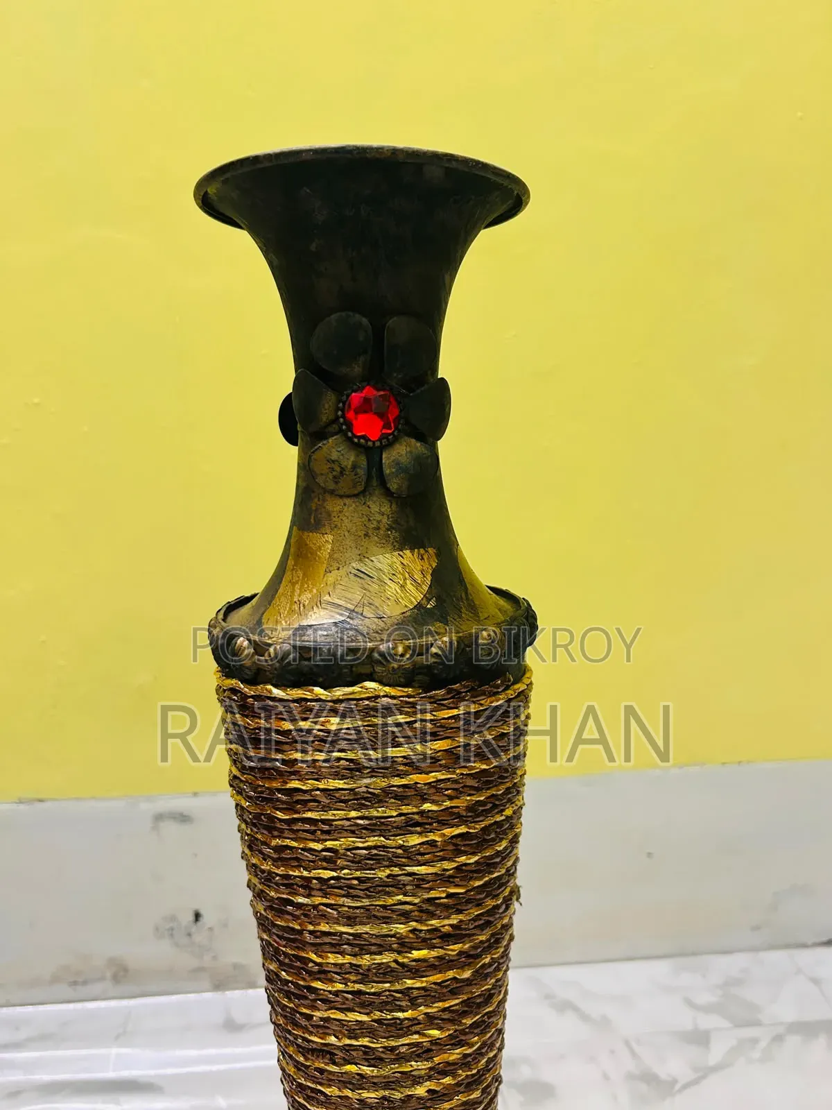 Handcrafted Floor Flower Vase