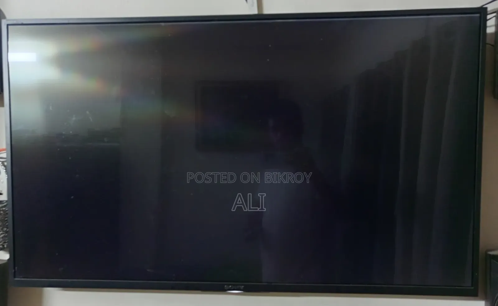 TV with broken display