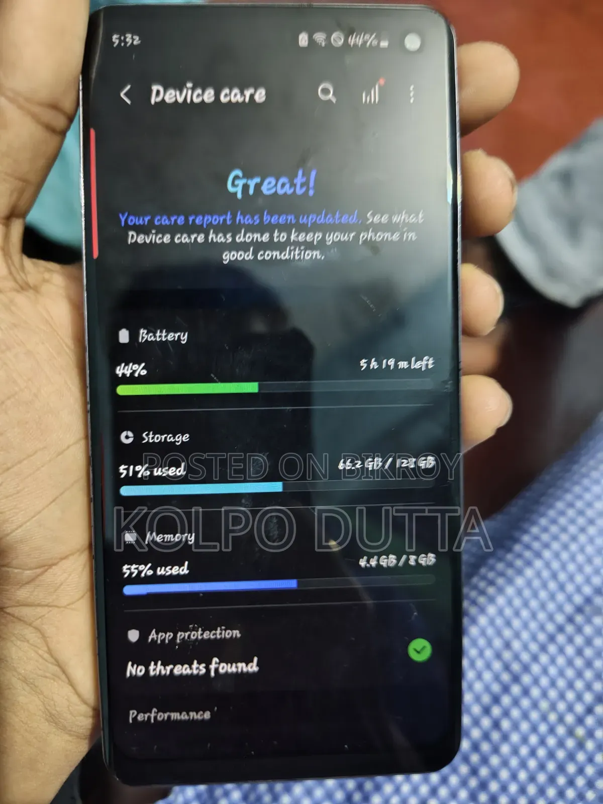 Samsung Galaxy S10 128 GB Purple