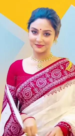 প্রিমিয়াম স্কিন প্রিন্ট হাফ সিল্ক শাড়ি (ম্যাচিং ব্লাউজ পিসসহ)