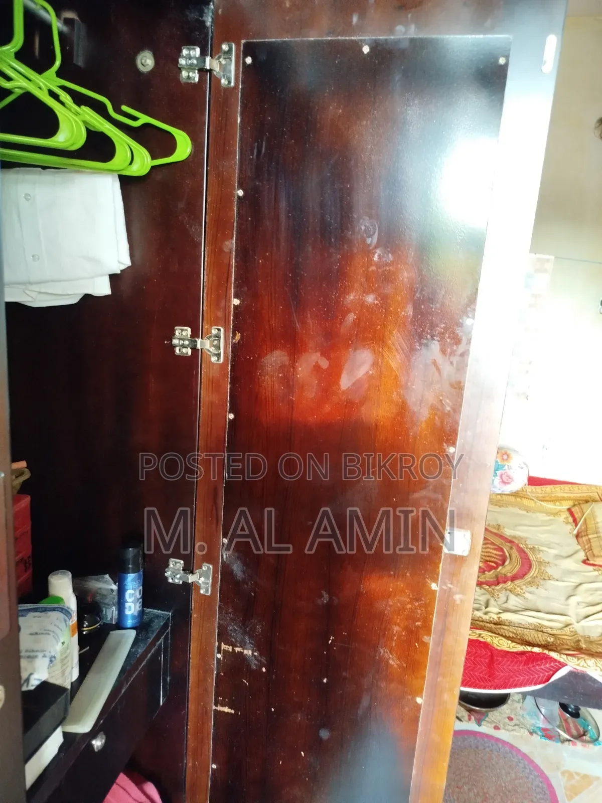 Partex Black Colored Wardrobe or Almirah (Closet).
