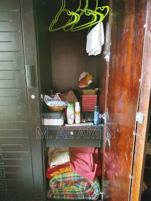 Partex Black Colored Wardrobe or Almirah (Closet).