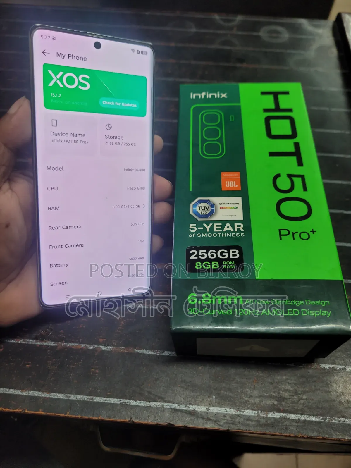 Infinix Hot 50 Pro+ 4G 256 GB White