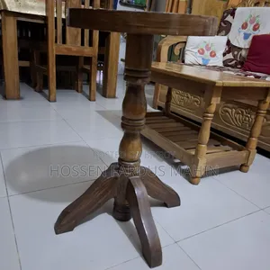 Wooden side table for lamp light or flower pot