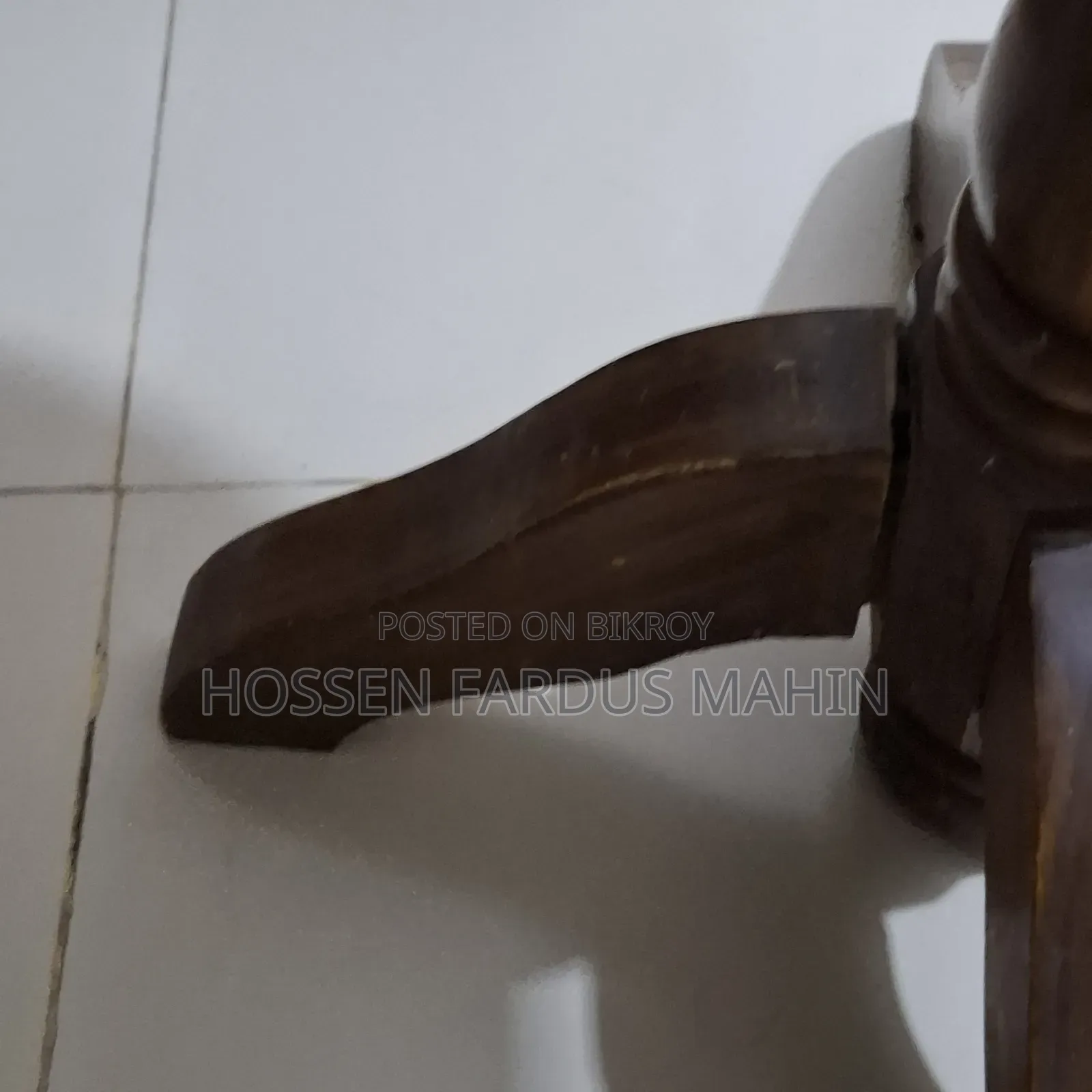 Wooden side table for lamp light or flower pot