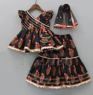 Baby 3D Digital Print Linen Dress (Sizes 1 to 12 years)