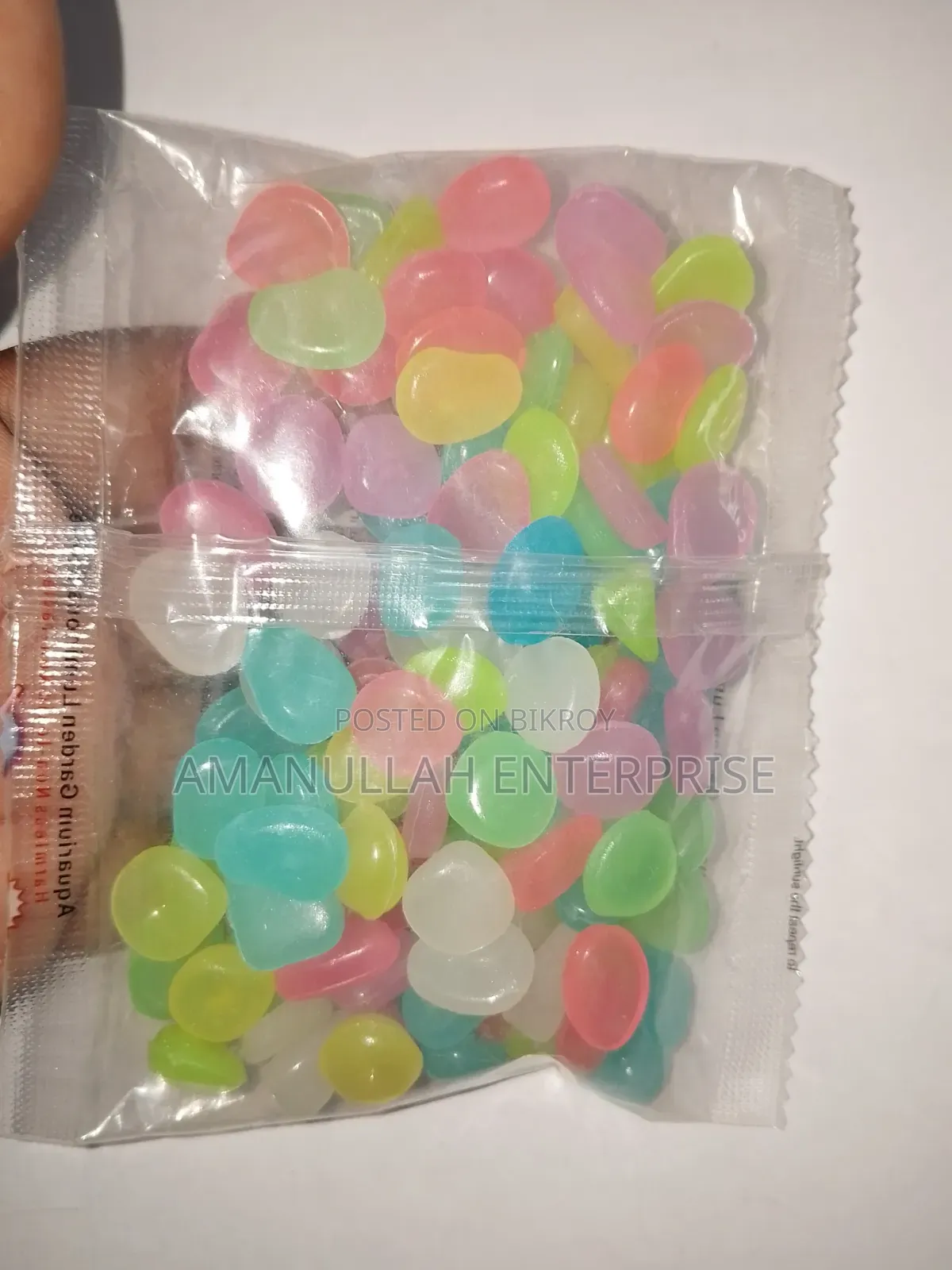 Glow in the Dark Decorative Pebbles | Luminous Garden Aquarium Stone