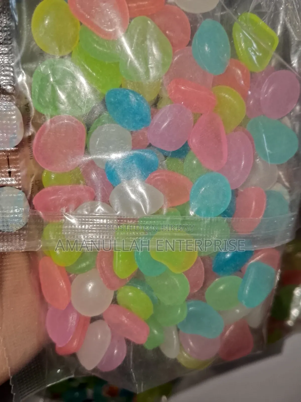 Glow in the Dark Decorative Pebbles | Luminous Garden Aquarium Stone