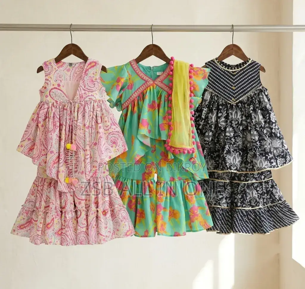 Attractive designs available for girls aged 1 to 12 years