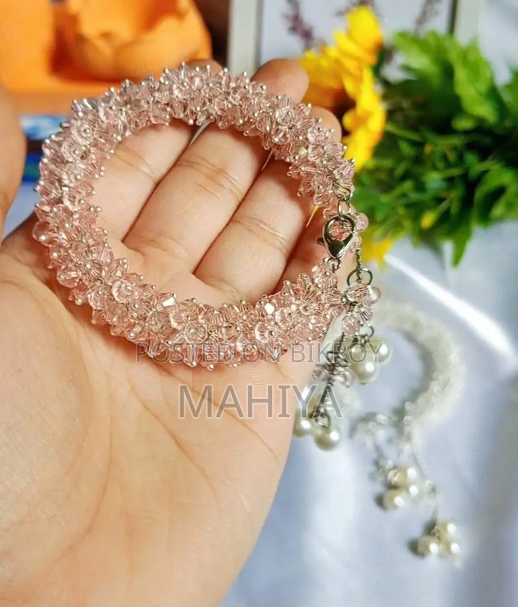 Crystal Gajra Bracelet for Girls Handmade Bracelet ✨ All colors available,✅