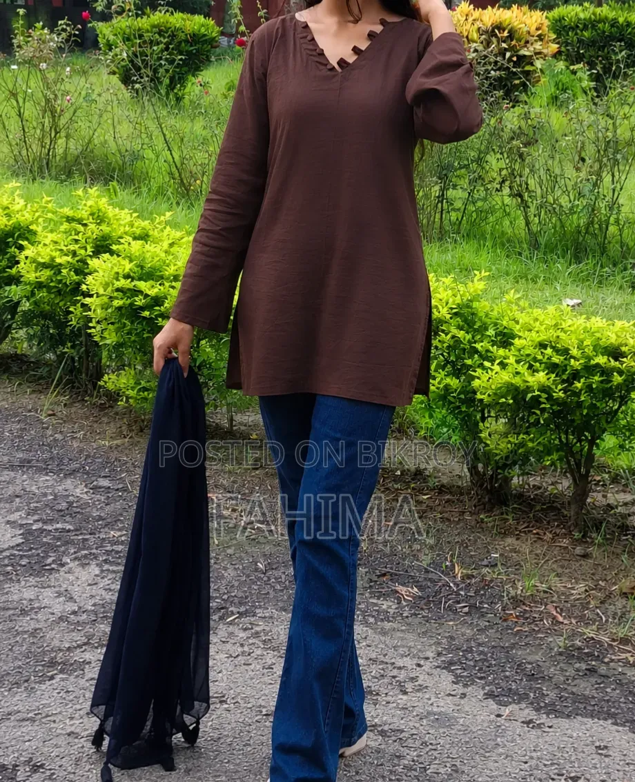 Introducing Mrittika. A Classic Brown Kurti With a Minimal Aura.