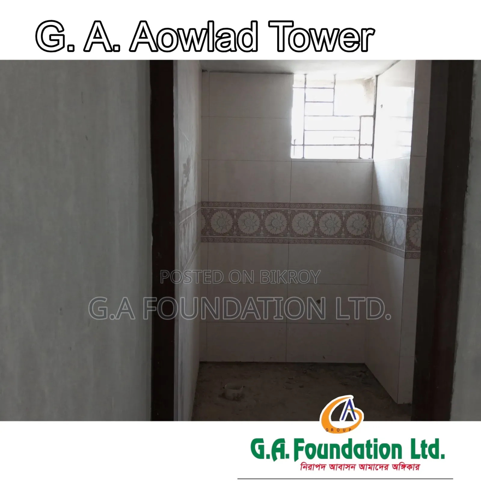 3-Bedroom Apartment in G. A. Awlad Tower, Mirpur for Sale