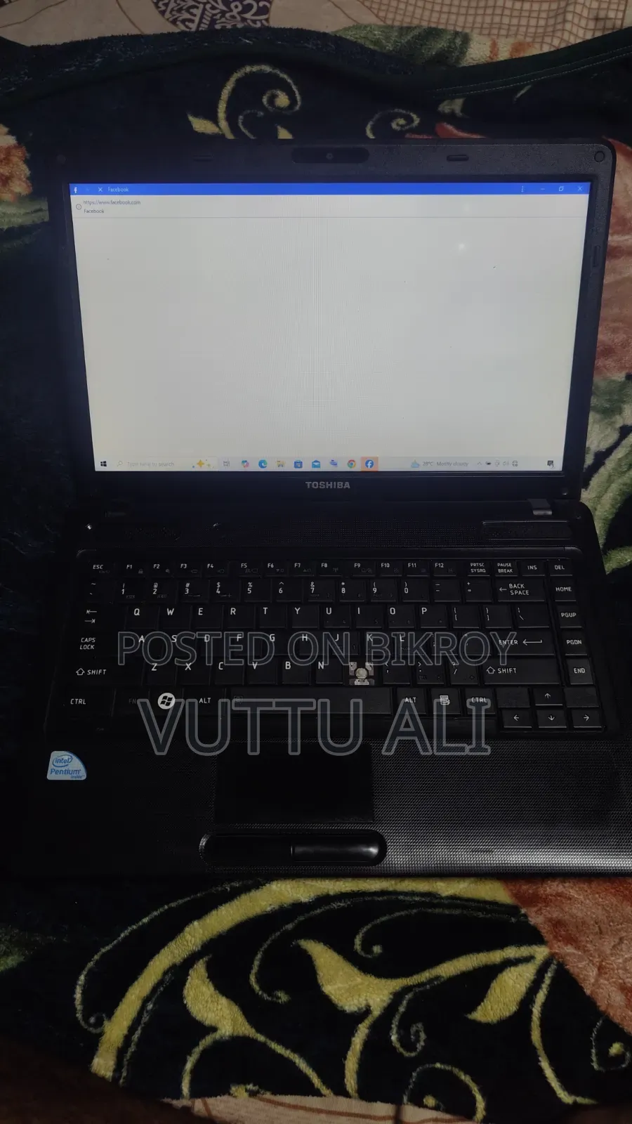 Laptop Toshiba Satellite C50A 4GB Intel Core 2 Duo SSD 128GB