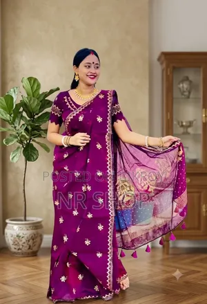 Premium Semi Muslin Saree (with matching blouse piece)