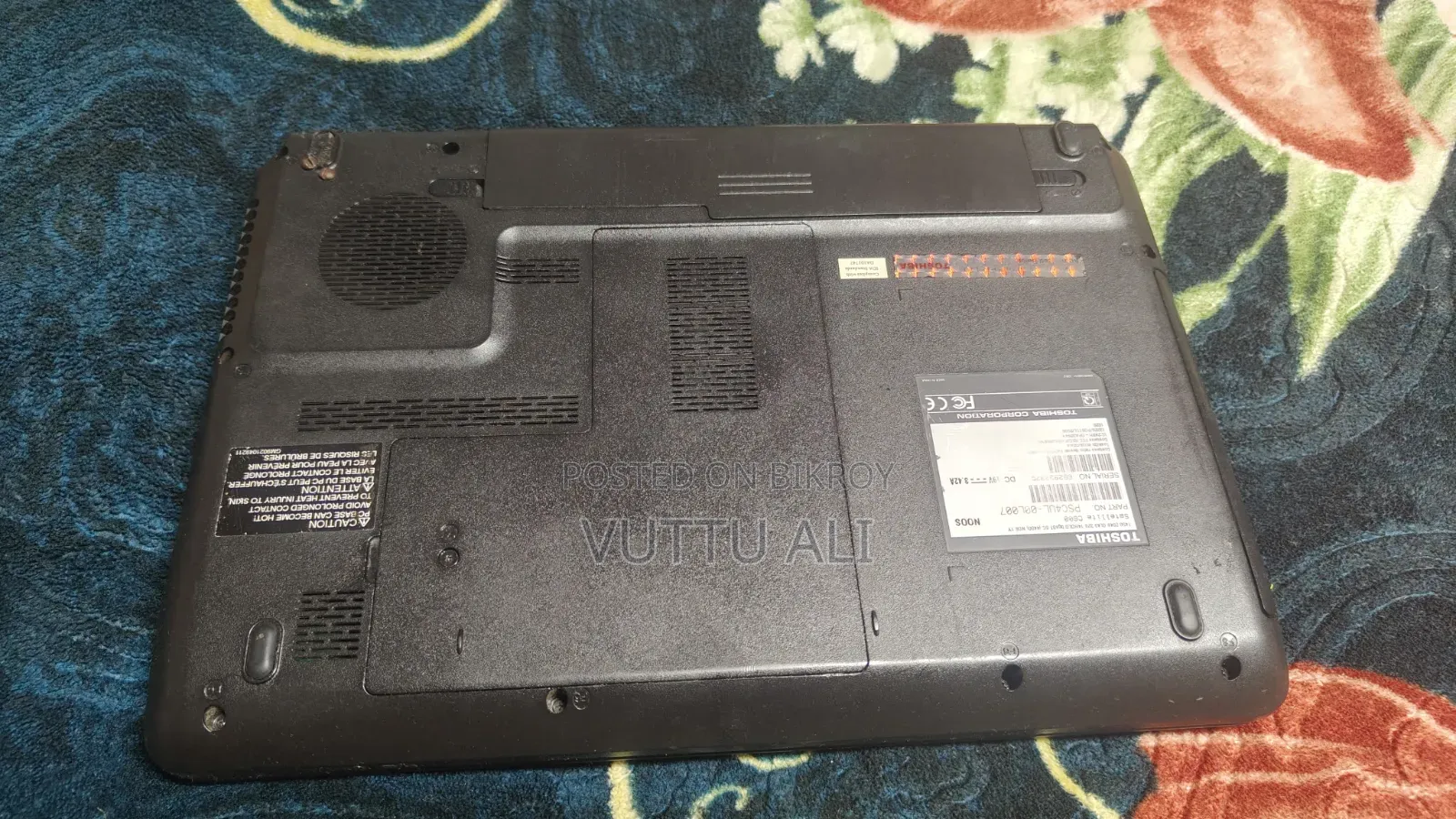 Laptop Toshiba Satellite C50A 4GB Intel Core 2 Duo SSD 128GB