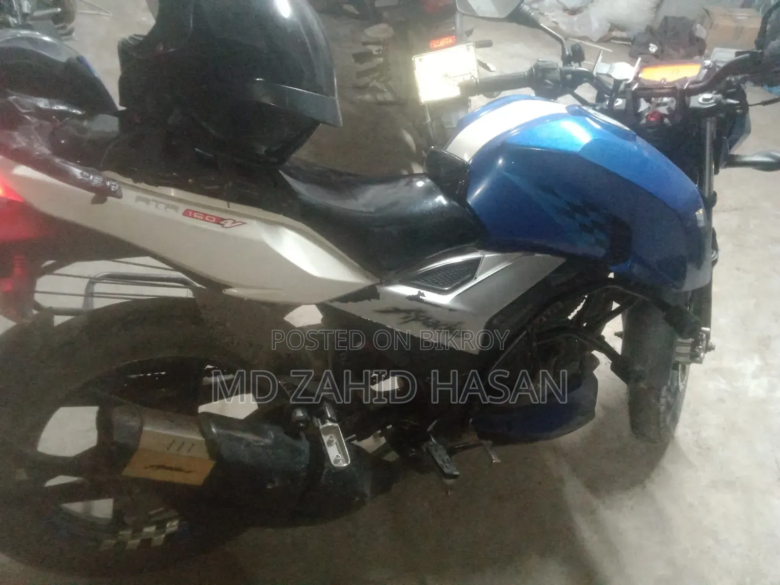 TVS Apache RTR 160 4V 2019 Blue