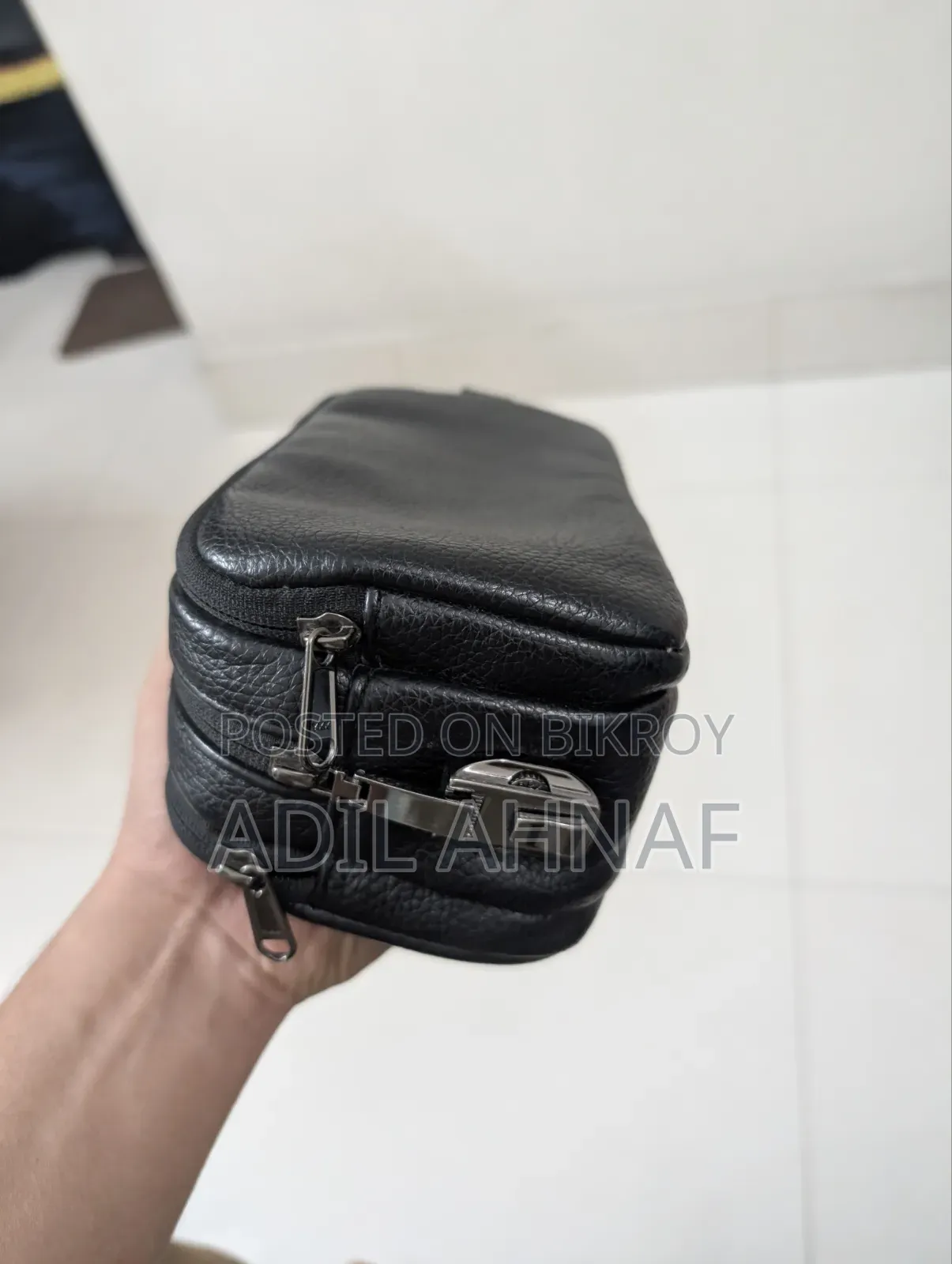Original Wiwu Men's Travel Pouch,PU Leather