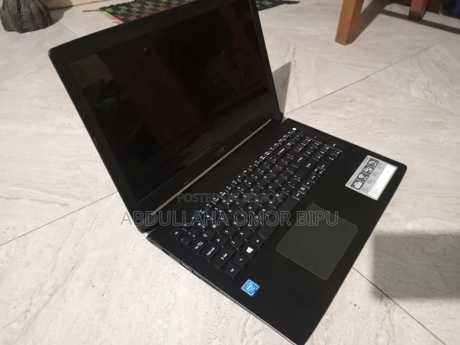 ল্যাপটপ এসার অ্যাসপায়ার ৩ A315-53 ৪জিবি ইন্টেল কোর i3 এইচডডি ৫০০জিবি