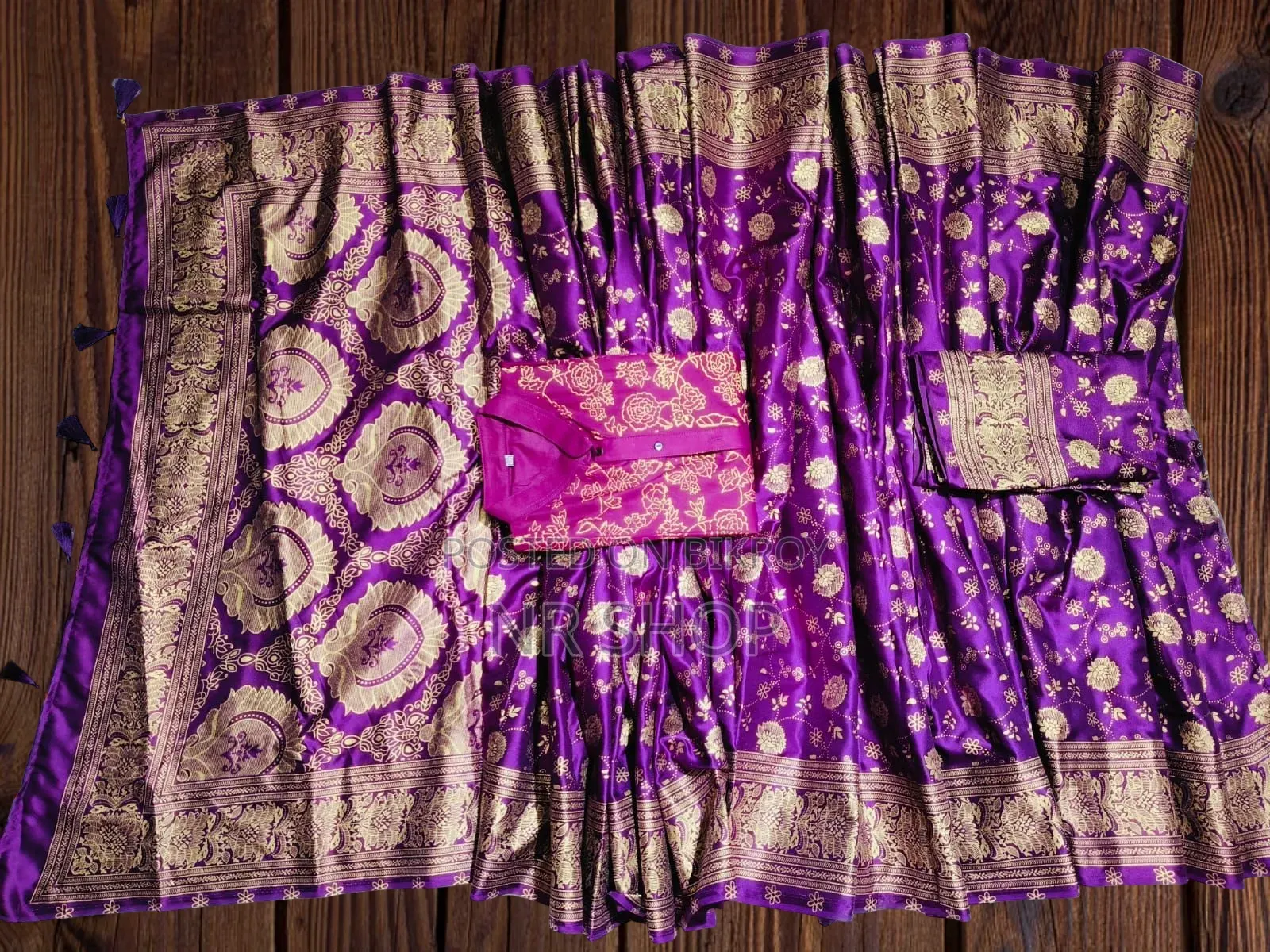 Premium Saree-Panjabi Couple Set (with matching blouse piece)