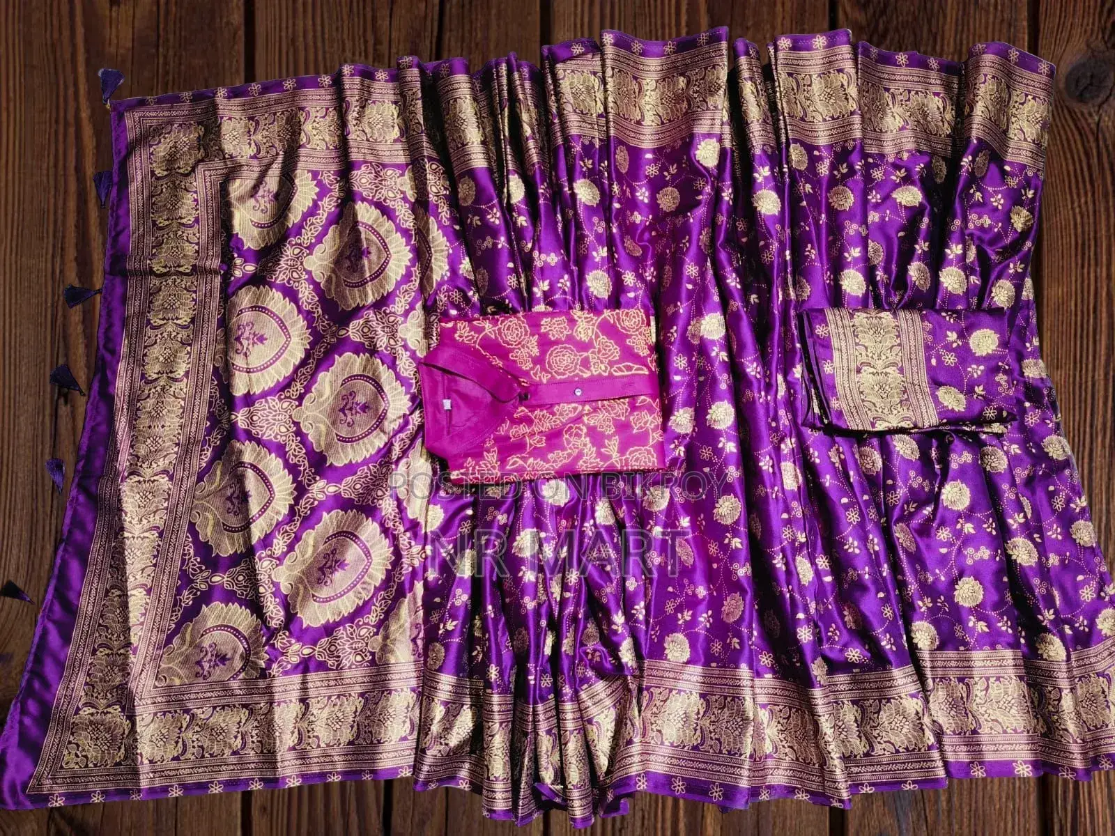 Premium Saree-Panjabi Couple Set (with Matching Blouse Piece)