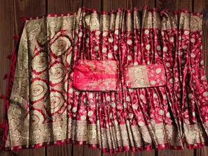 Premium Saree-Panjabi Couple Set (with Matching Blouse Piece)